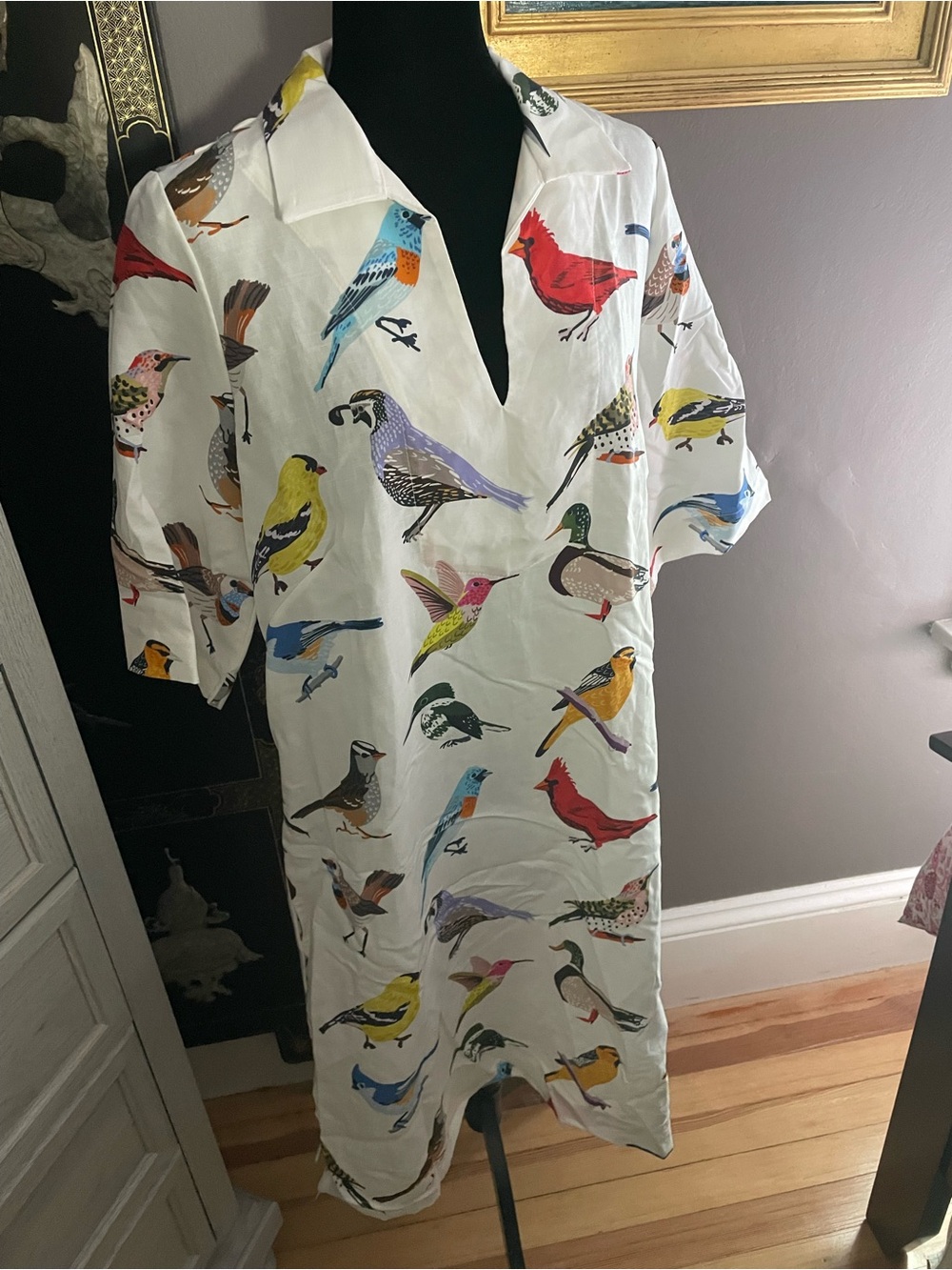 Lesly Evers Bird Dress NWT Sz XL - Picture 3 of 9